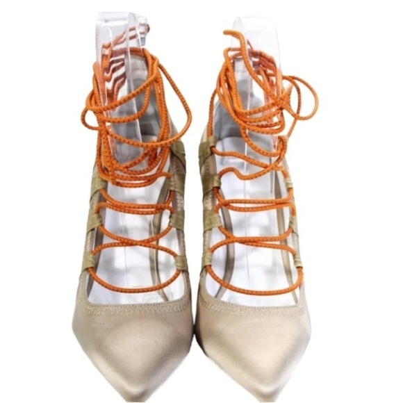 NEW IN BOX NIB Ben Taverniti Unravel Project Pump 35 5 Nude Coral Reflective - Picture 2 of 10